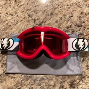 Electric snowboarding goggles